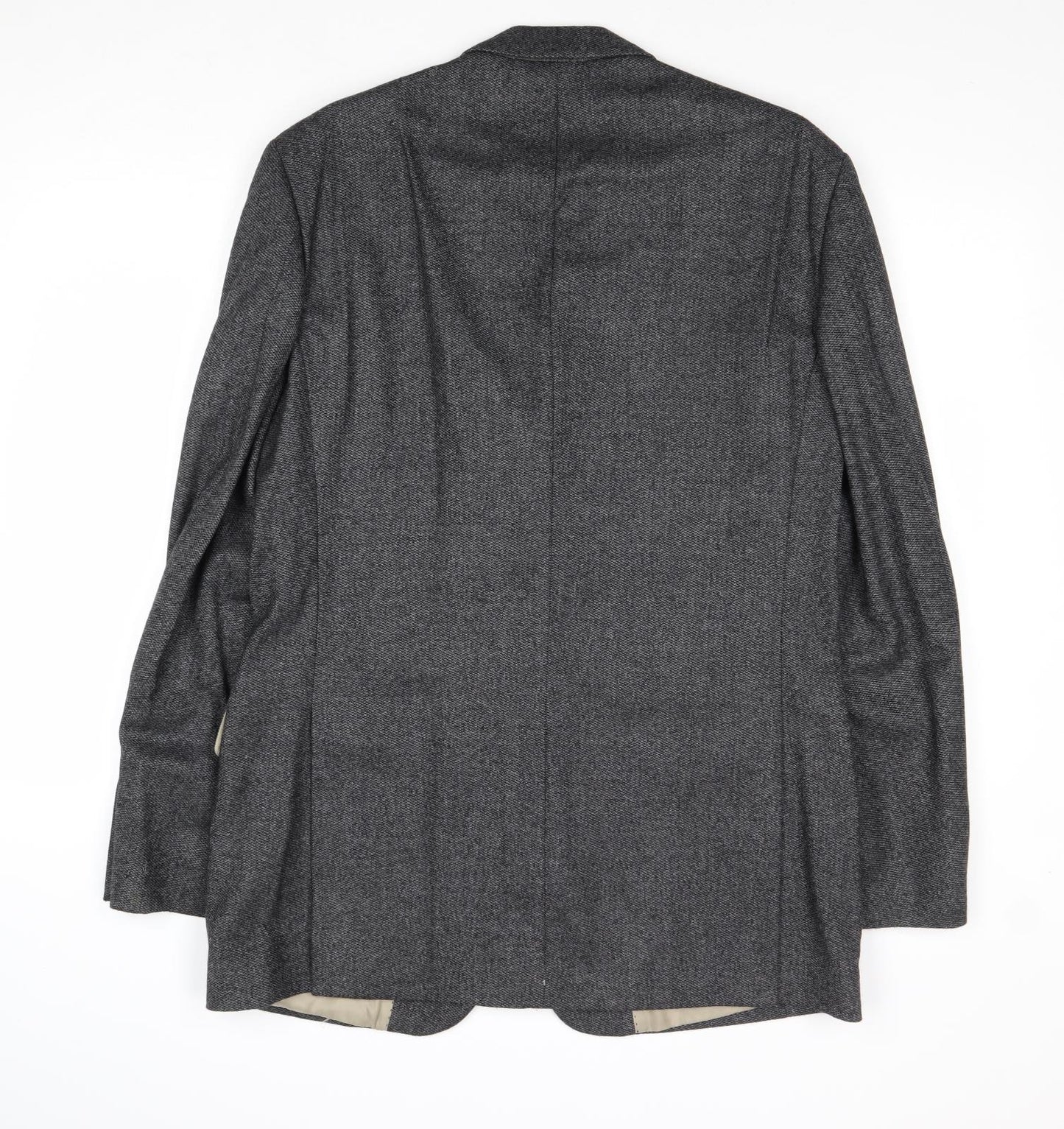 Deha Villand Mens Grey Wool Jacket Suit Jacket Size 42 Regular