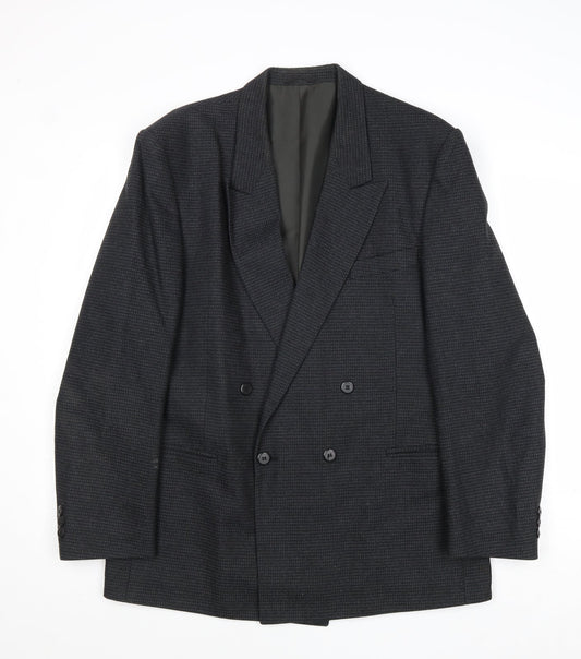 Bruce Corman Mens Grey Wool Jacket Suit Jacket Size 40 Regular