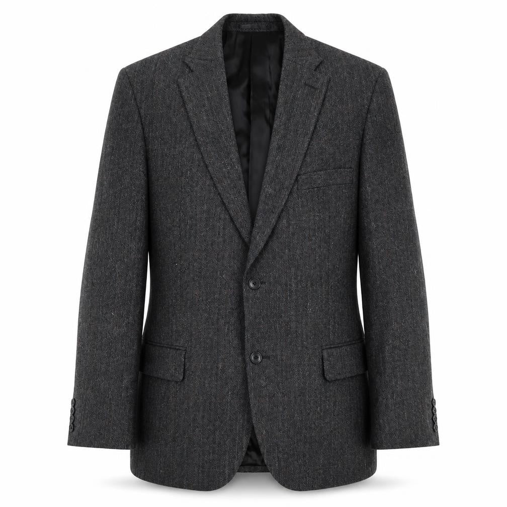 Wellington Mens Grey Wool Jacket Suit Jacket Size 42 Regular