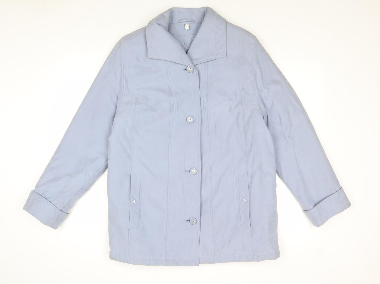 Winter Womens Blue Jacket Size 10 Button
