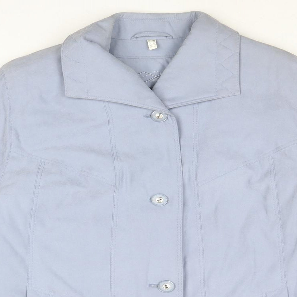 Winter Womens Blue Jacket Size 10 Button