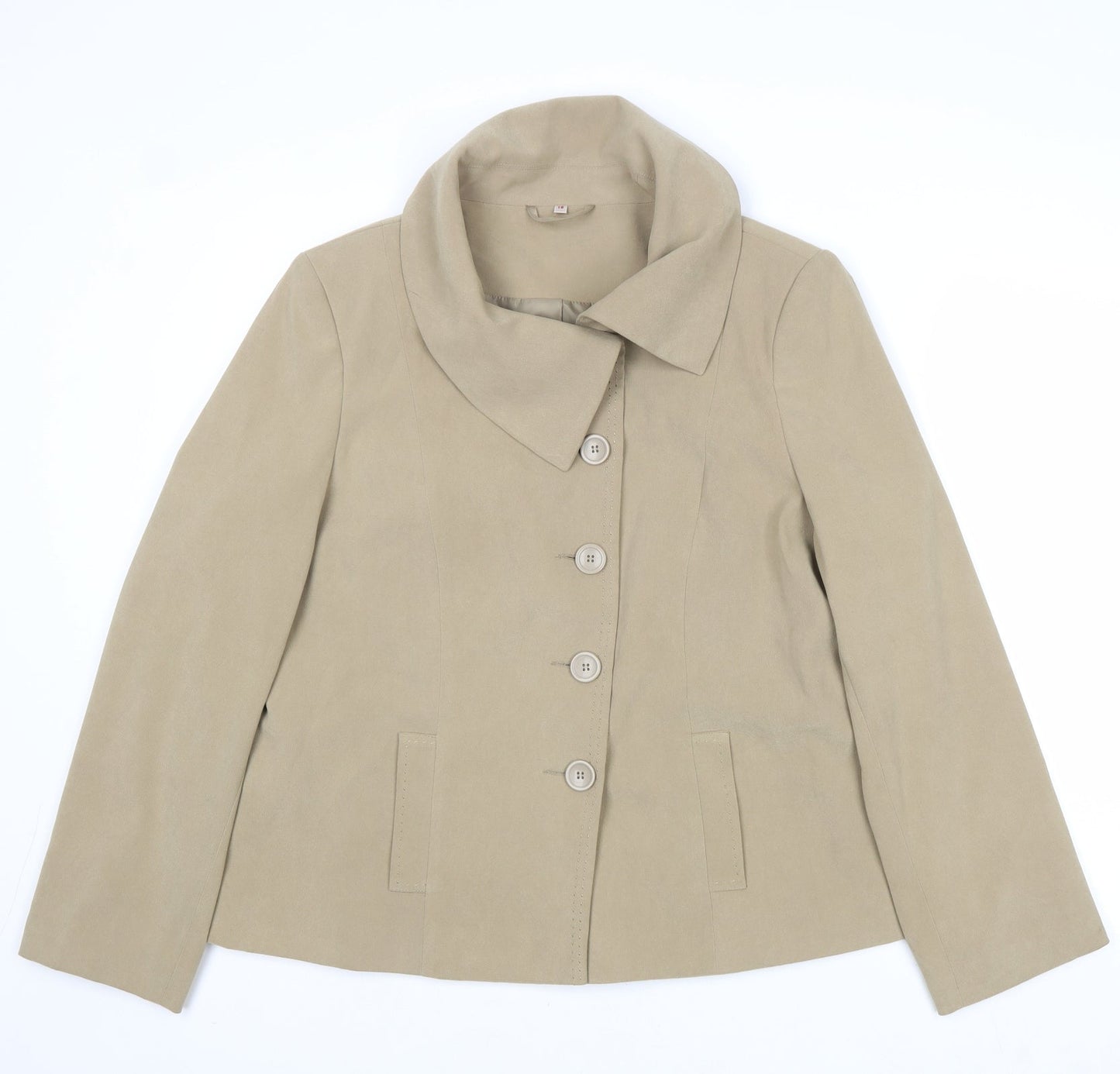 EWM Womens Brown Jacket Size 16 Button