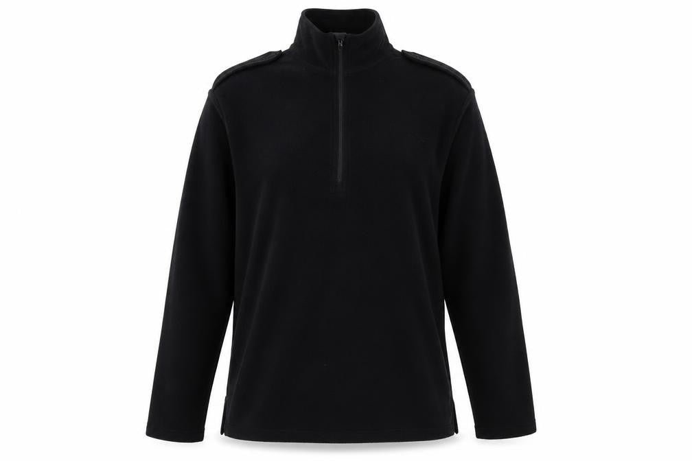 Churchill Womens Black Polyester Pullover Sweatshirt Size S Zip