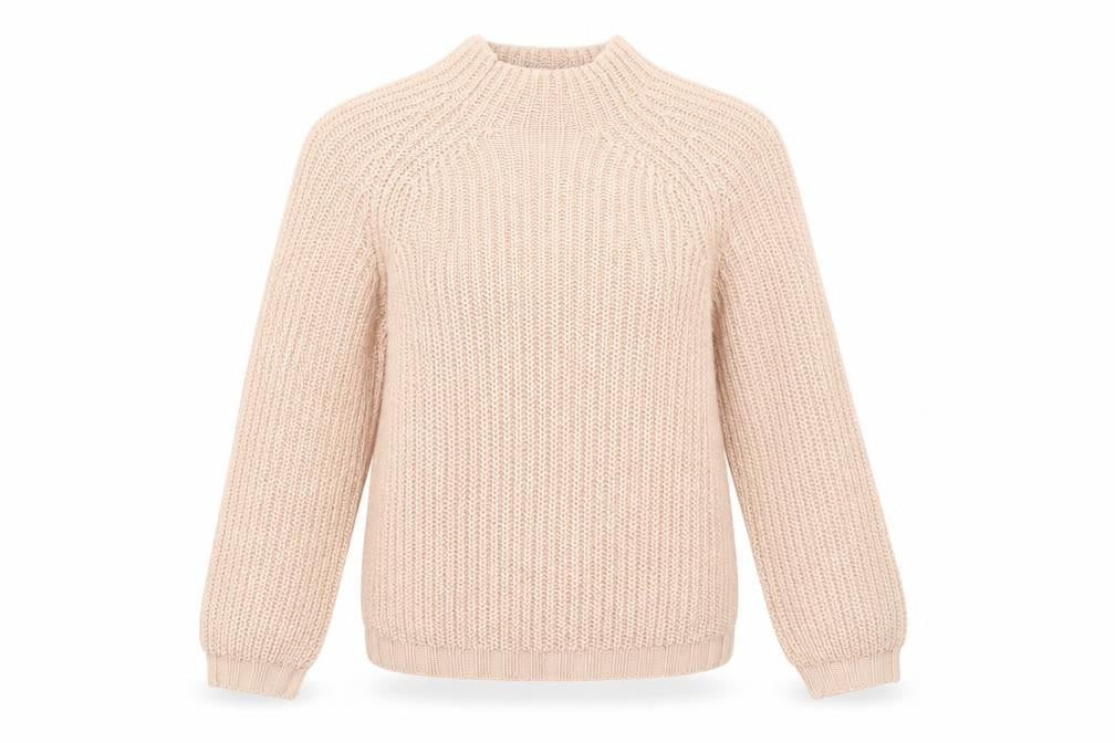 H&M Womens Pink Mock Neck Acrylic Pullover Jumper Size XS