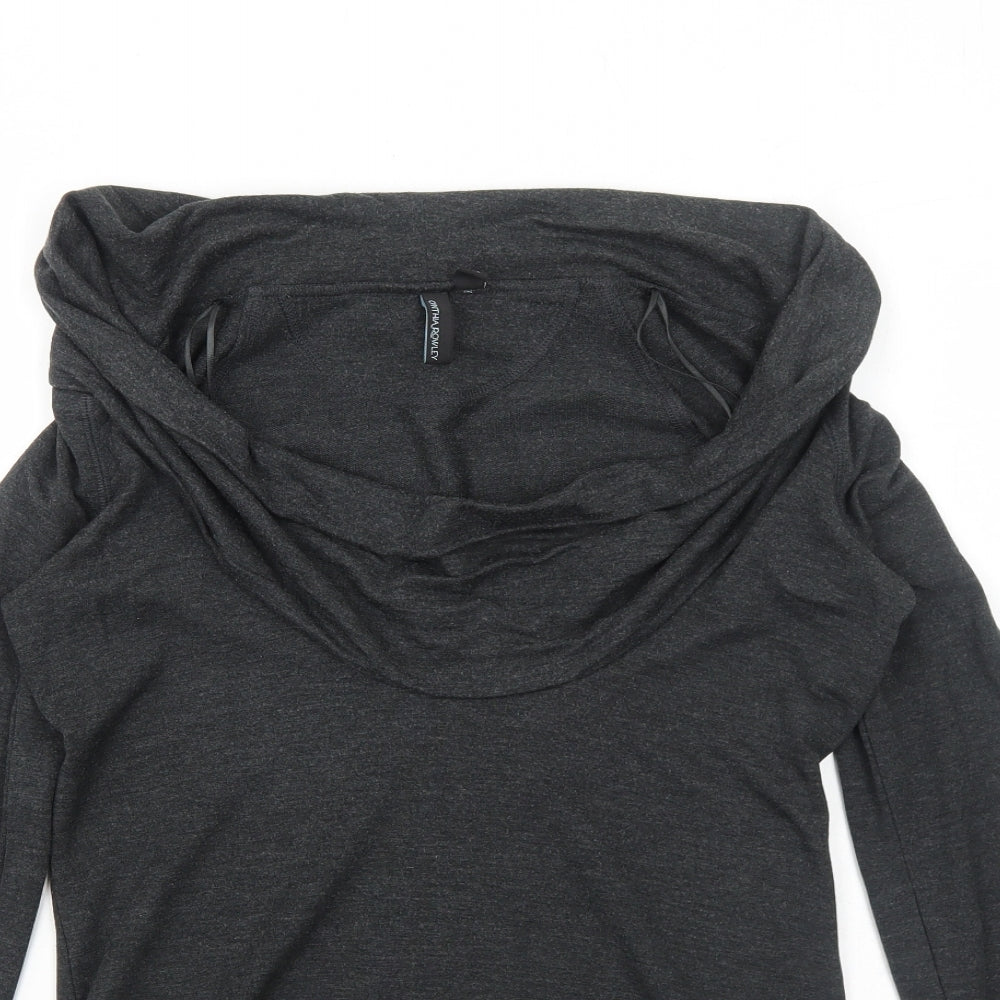 Cynthia Rowley Womens Grey Modal Pullover Sweatshirt Size 10 Pullover