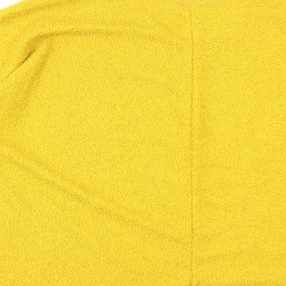 New Collection Womens Yellow Round Neck Polyester Pullover Jumper Size 8