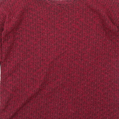 Next Womens Pink Round Neck Polyester Pullover Jumper Size 6