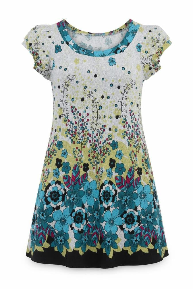 Purple Womens Grey Geometric Polyester Trapeze & Swing Size S Round Neck Pullover