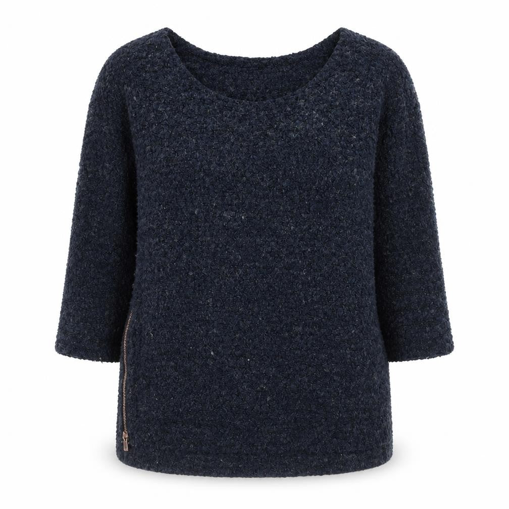 NEXT Womens Blue Boat Neck Polyester Pullover Jumper Size 6