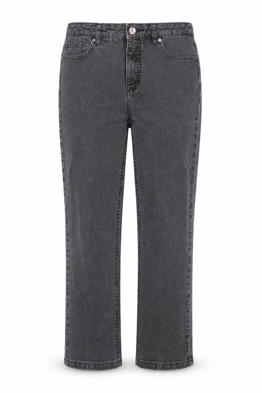 Yessica Womens Black Cotton Straight Jeans Size 10 Regular Zip