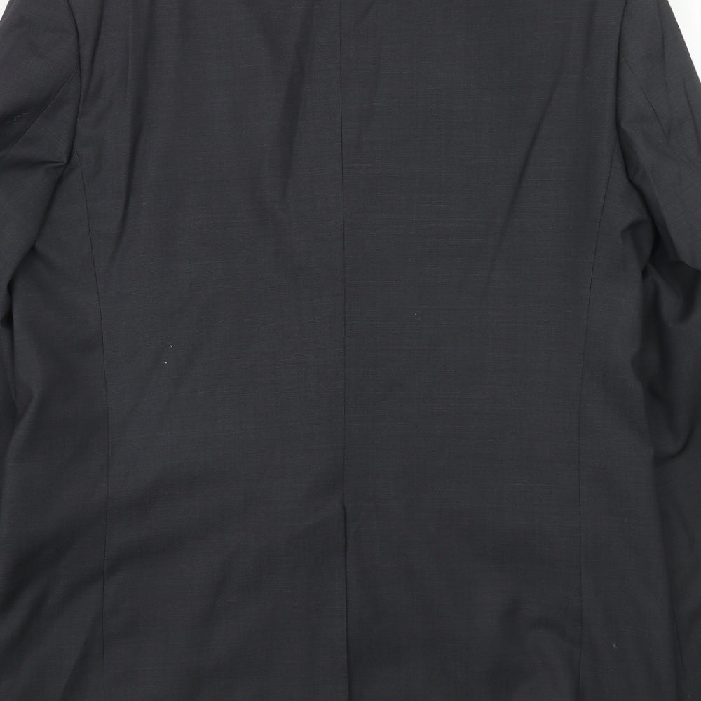 Autograph Mens Grey Polyester Jacket Suit Jacket Size 42 Regular