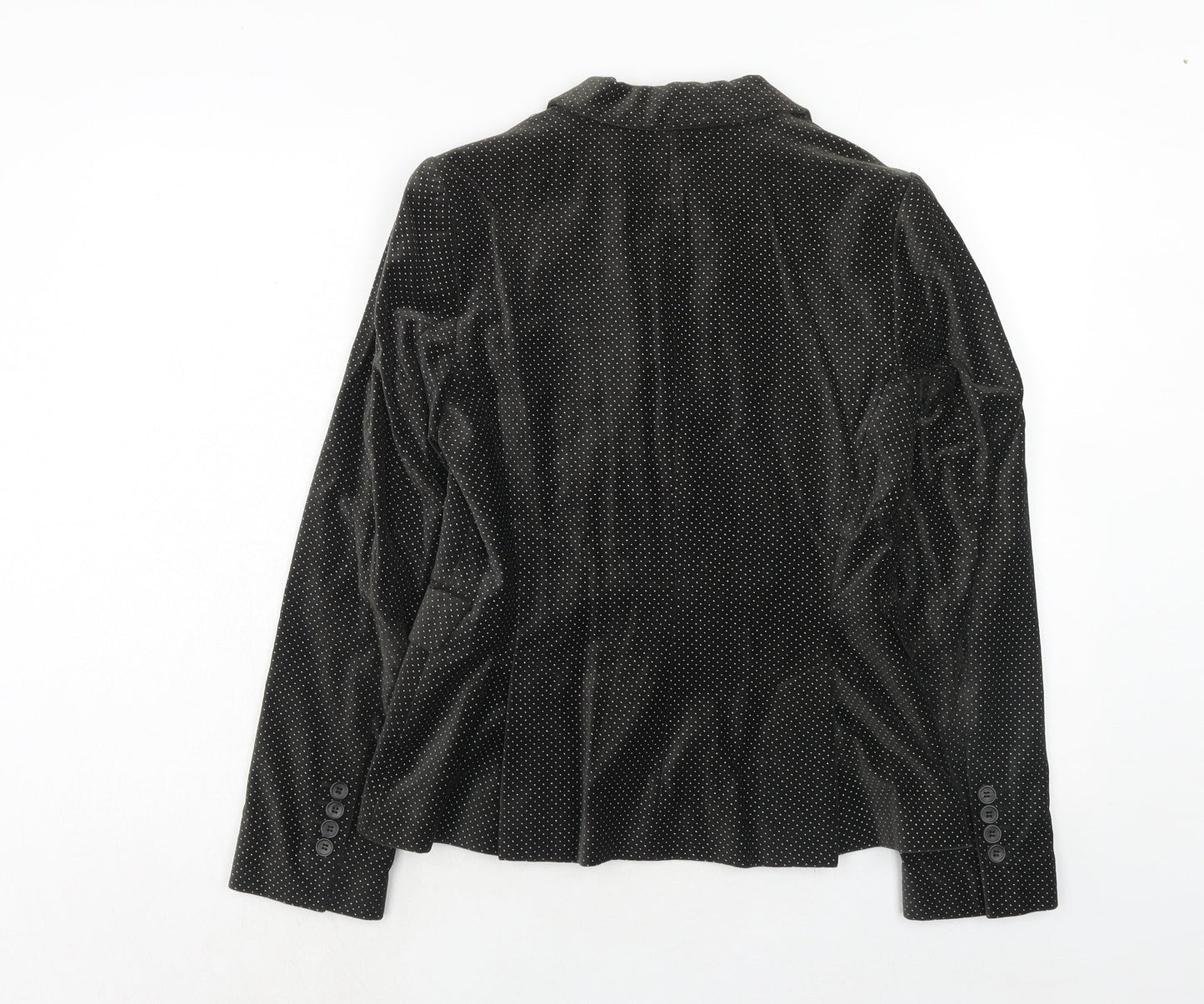 Zara Womens Green Geometric Cotton Jacket Suit Jacket Size M