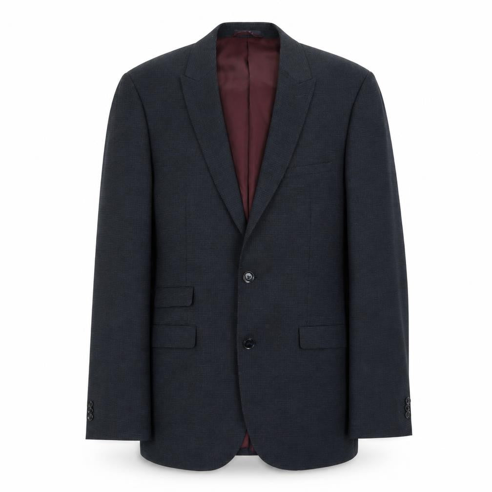 Marks & Spencer Mens Blue Polyamide Jacket Suit Jacket Size 38 Regular