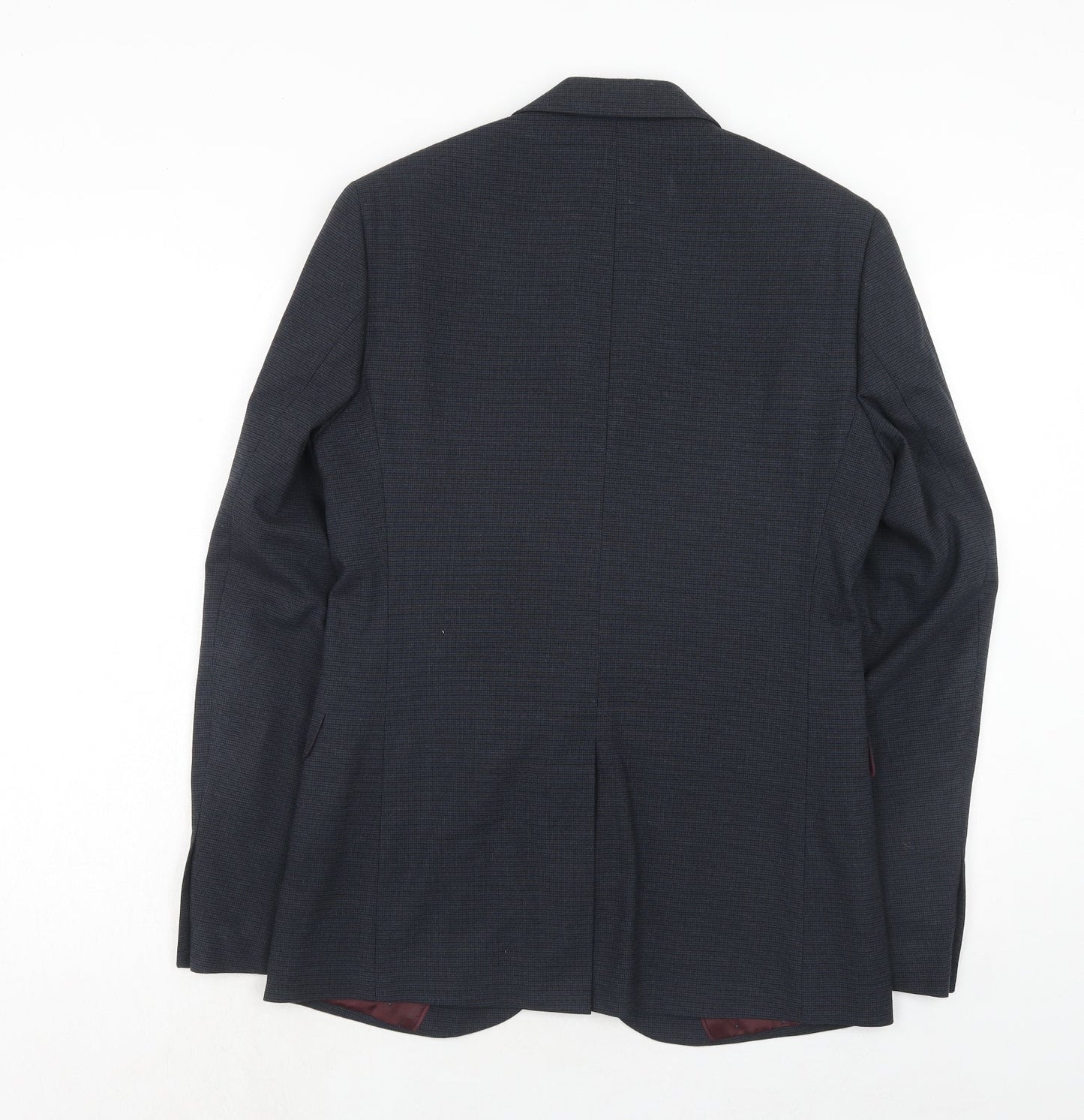 Marks and Spencer Mens Blue Polyamide Jacket Suit Jacket Size 38 Regular