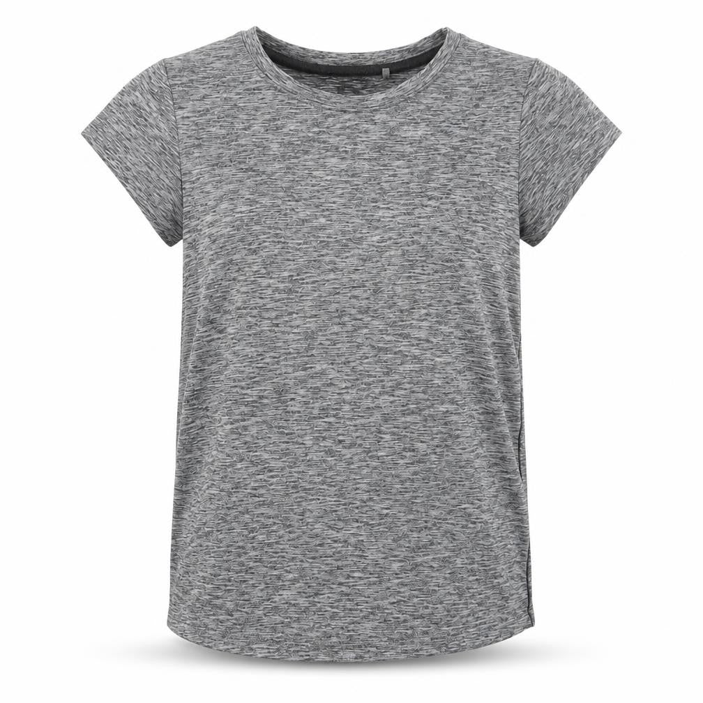 NEXT Girls Grey Geometric Polyester Basic T-Shirt Size 8 Years Round Neck Pullover