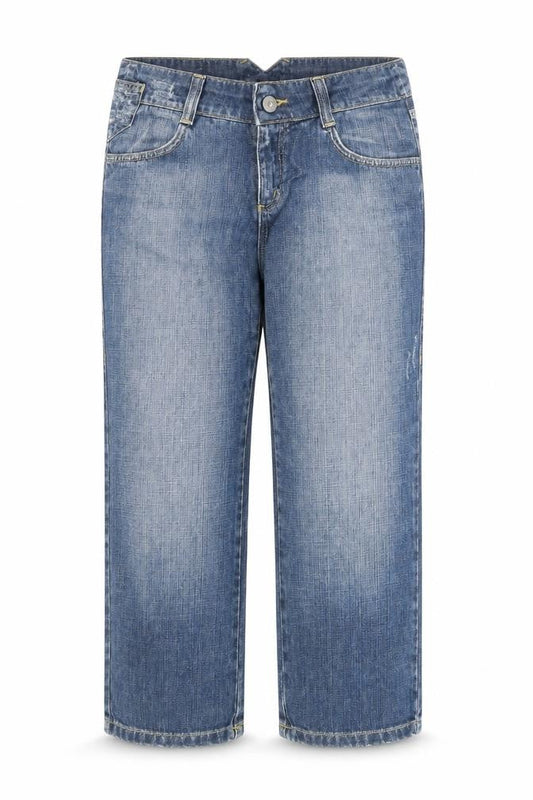 Madonna Womens Blue Cotton Straight Jeans Size 29 in Regular Zip