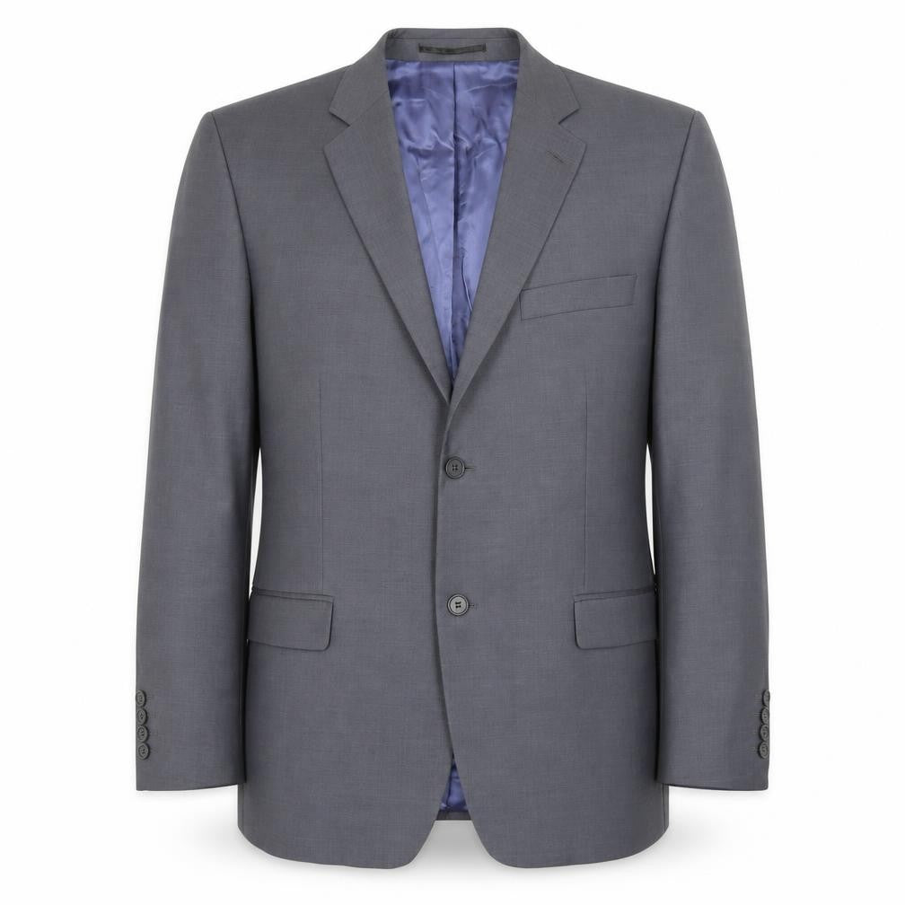 Yunsa Mens Grey Polyester Jacket Suit Jacket Size 44 Regular