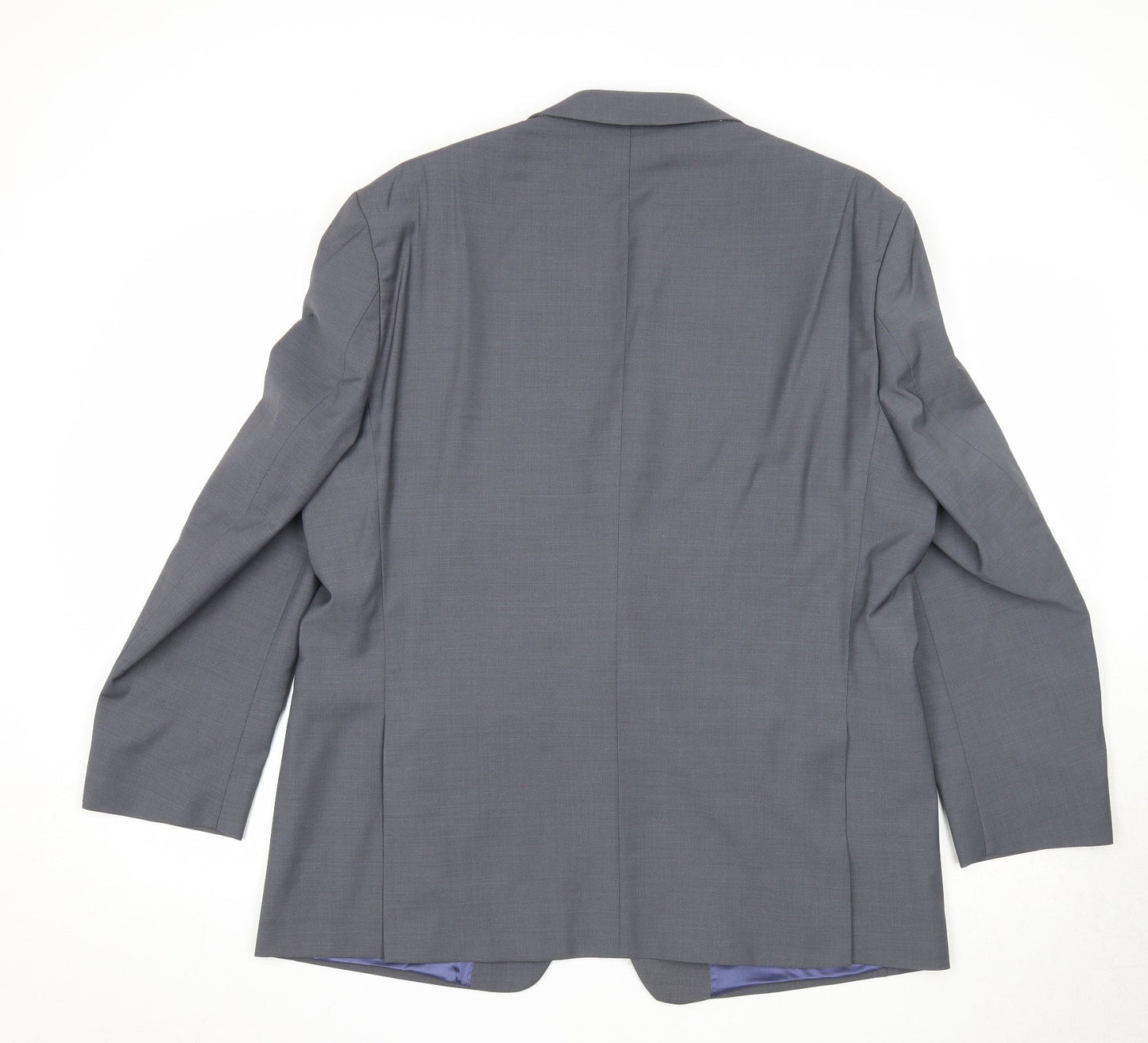 Yunsa Mens Grey Polyester Jacket Suit Jacket Size 44 Regular