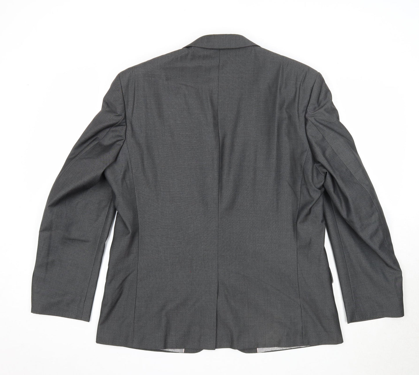 BHS Mens Grey Polyester Jacket Suit Jacket Size 42 Regular