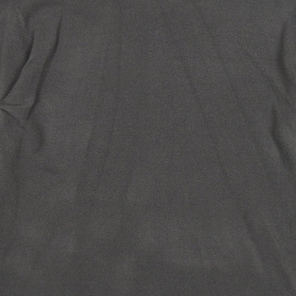 Marks & Spencer Mens Grey V-Neck Acrylic Pullover Jumper Size L Long Sleeve