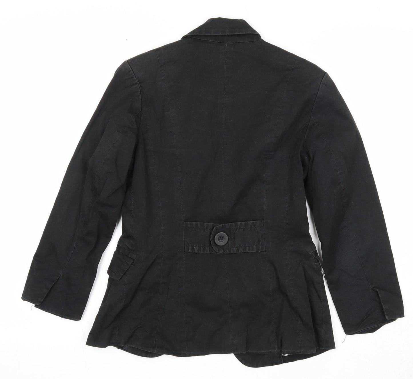 New Look Womens Black Jacket Blazer Size 8 Button