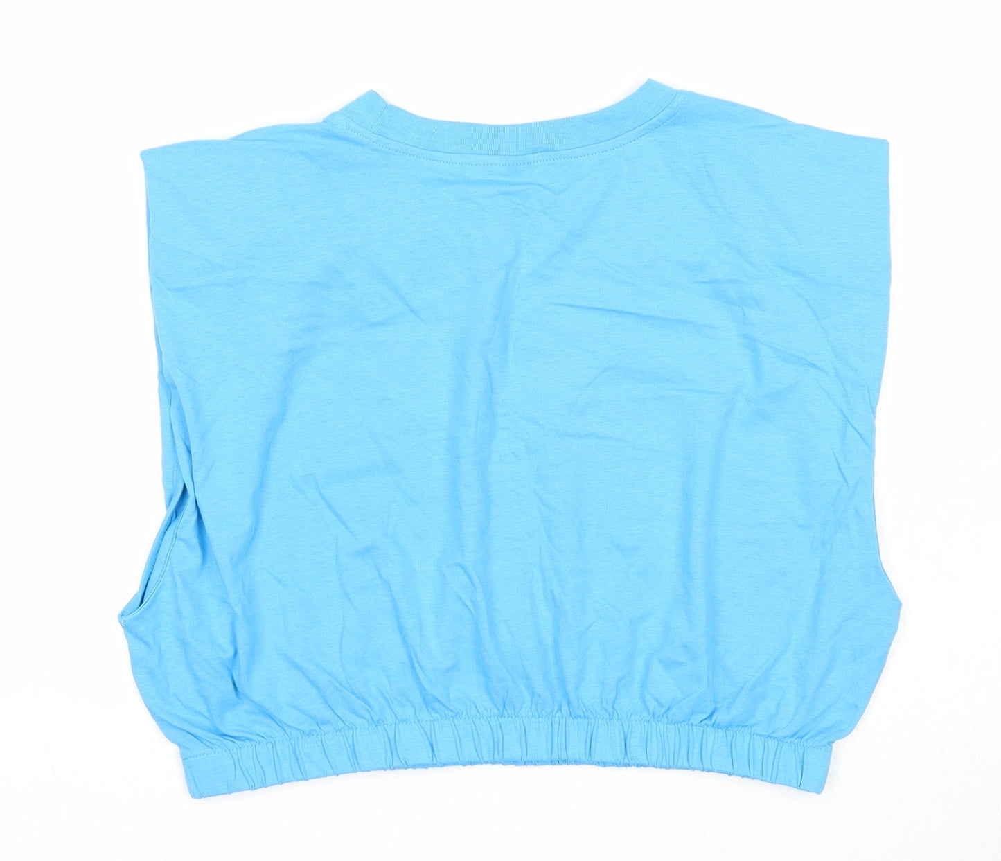 Divided by H&M Womens Blue Cotton Basic Tank Size M Round Neck - Tennis Club