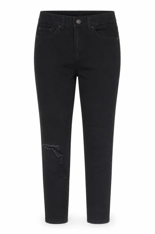 Bershka Womens Black Cotton Skinny Jeans Size 8 Regular Zip