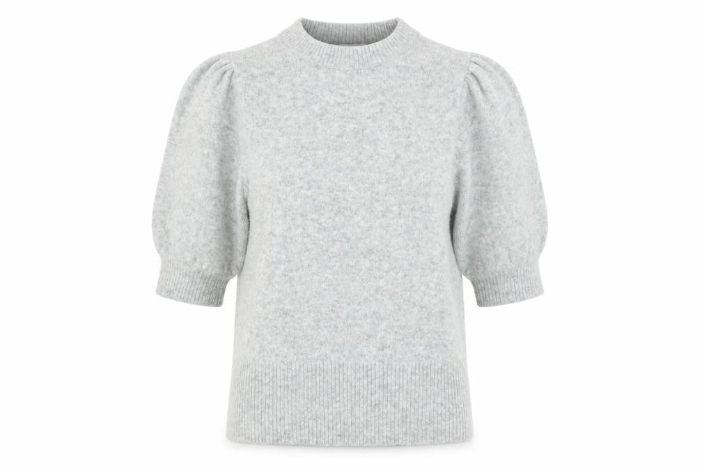 H&M Womens Grey Round Neck Polyester Pullover Jumper Size S - Shoulder Detail