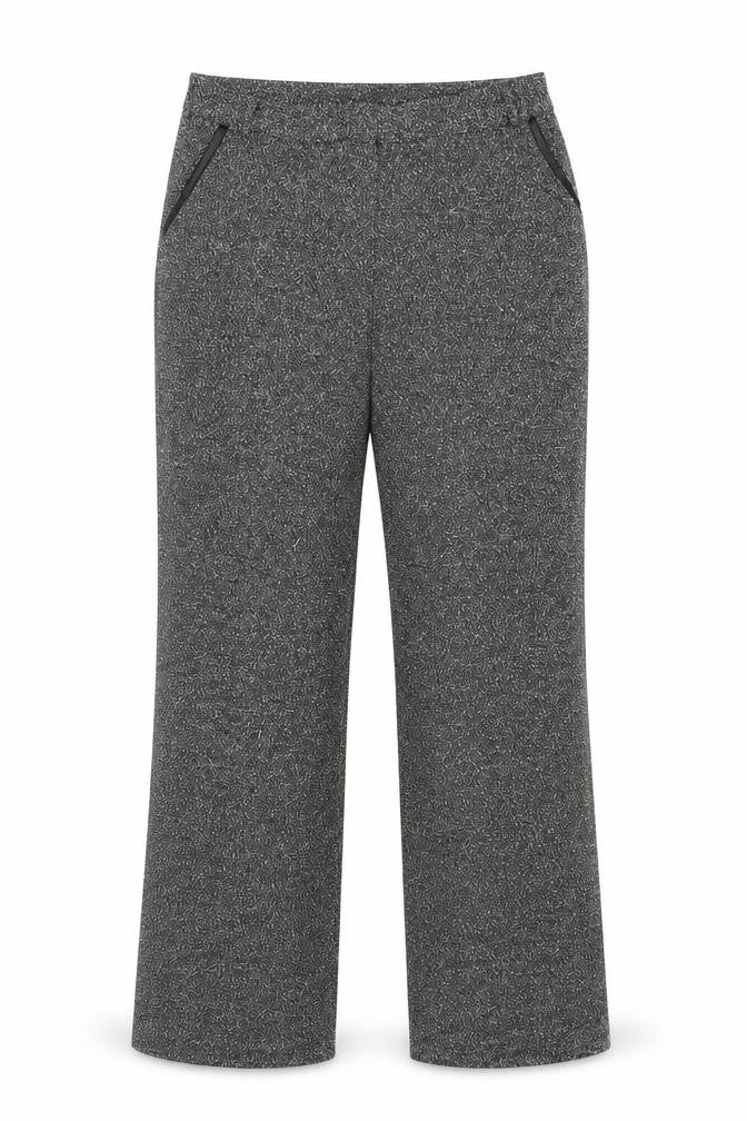 Editions Womens Grey Polyester Trousers Size 12 Regular Zip