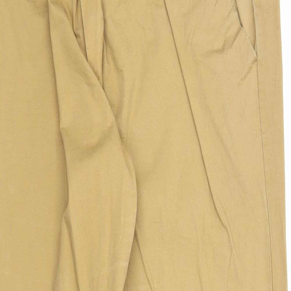 Sinsay Womens Beige Cotton Trousers Size XL Regular