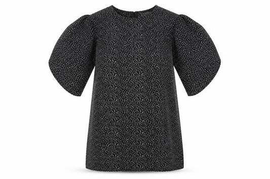 BeYou Womens Black Geometric Polyester A-Line Size 12 Round Neck Tie - Size 12-14