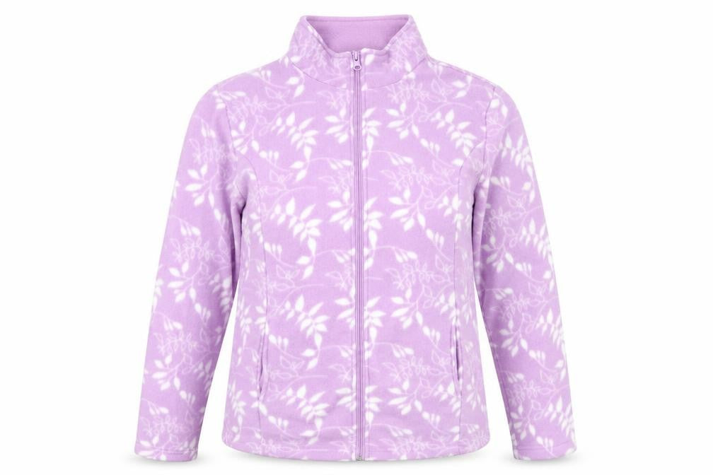 Anna De Lancay Womens Purple Geometric Jacket Size 10 Zip - 10-12