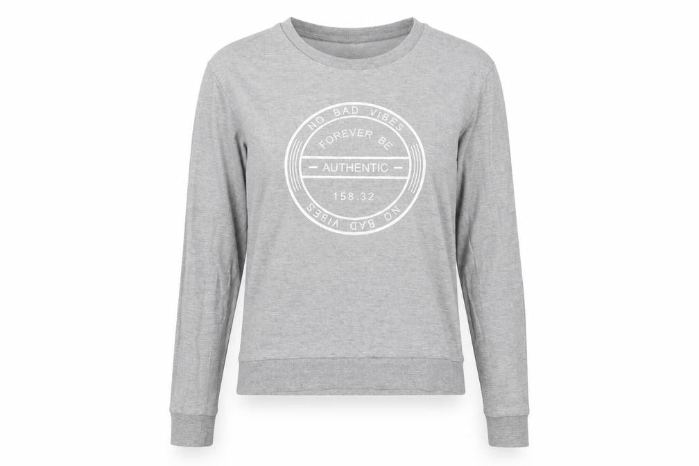H&M Womens Grey Cotton Pullover Sweatshirt Size M Pullover
