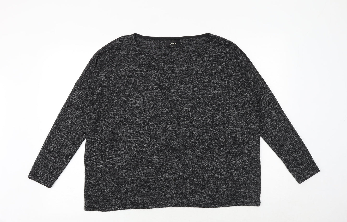 Only Womens Black V-Neck Viscose Pullover Jumper Size S