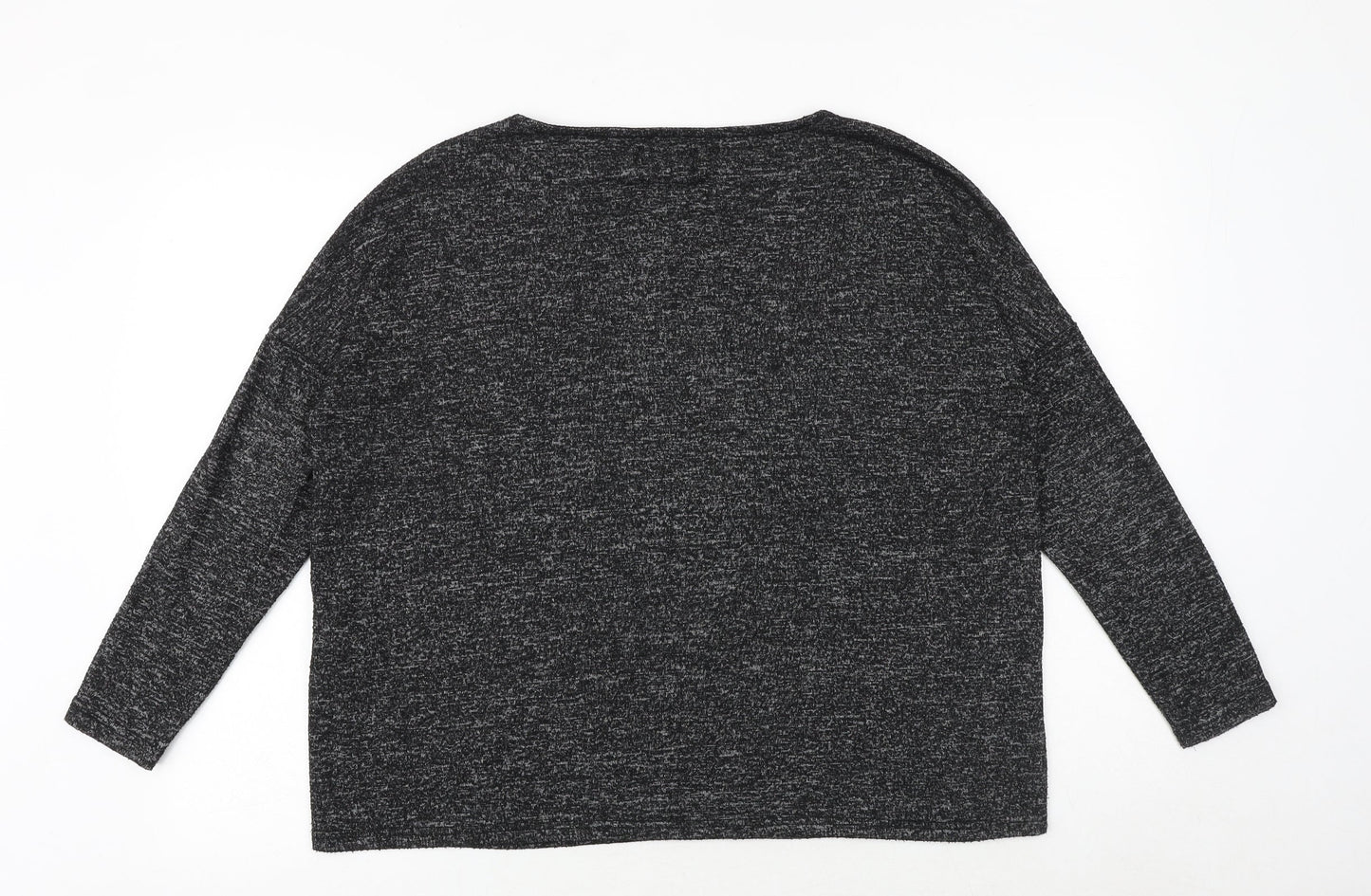 Only Womens Black V-Neck Viscose Pullover Jumper Size S