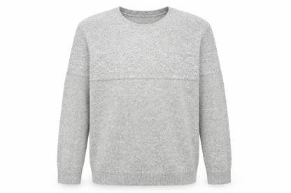 Gap Mens Grey Round Neck Acrylic Pullover Jumper Size L Long Sleeve