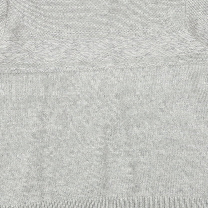 Gap Mens Grey Round Neck Acrylic Pullover Jumper Size L Long Sleeve