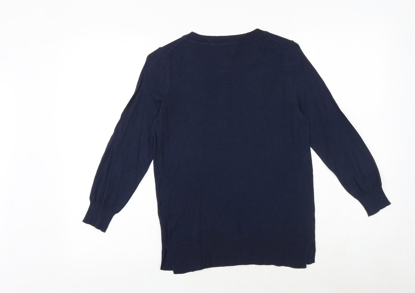 NEXT Womens Blue Round Neck Cotton Pullover Jumper Size 6