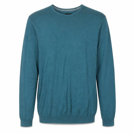 Burton Mens Green Round Neck Cotton Pullover Jumper Size M Long Sleeve