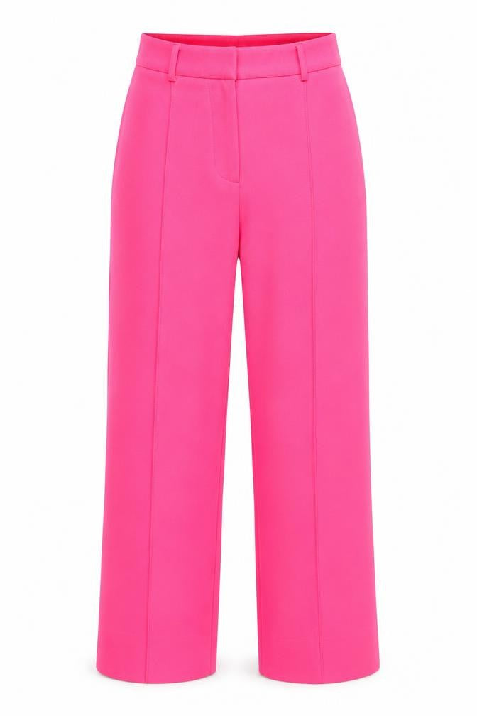 PRETTYLITTLETHING Womens Pink Polyester Windbreaker Trousers Size 6 Regular Zip