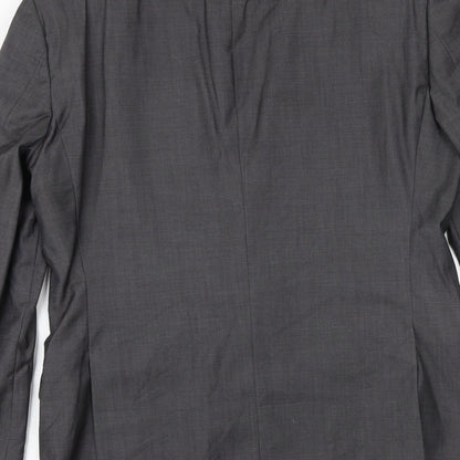 Next Mens Grey Wool Jacket Suit Jacket Size 38 Regular