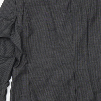 Next Mens Grey Wool Jacket Blazer Size 38 Regular
