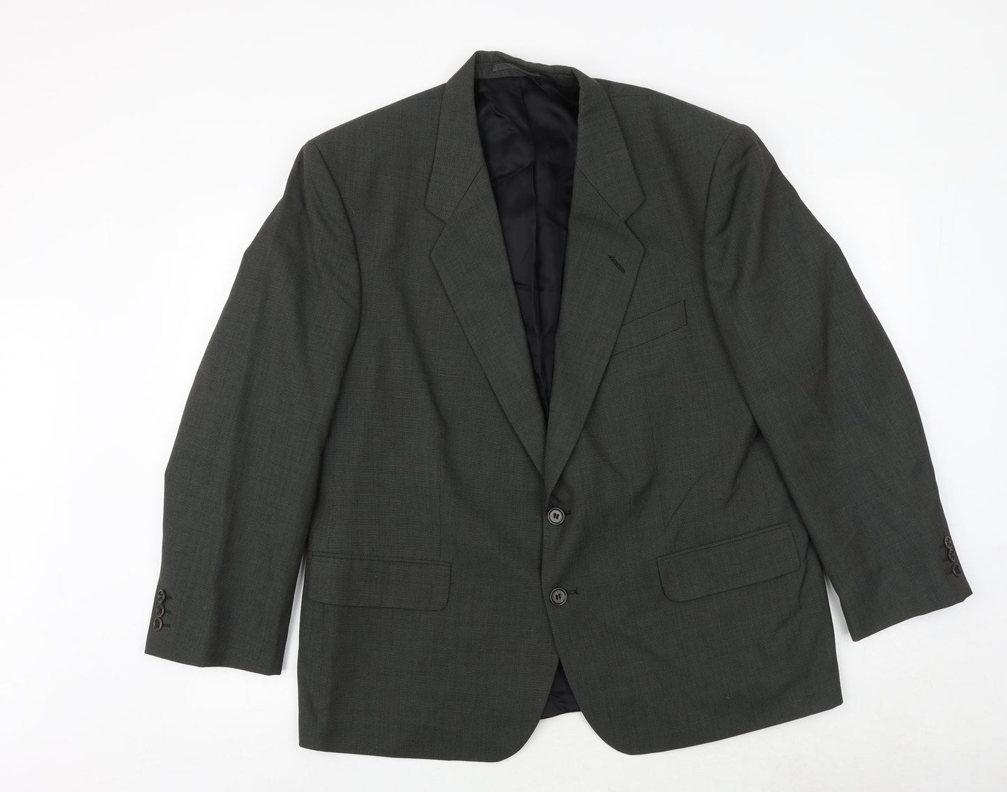 Charlton Gray Mens Green Polyester Jacket Suit Jacket Size 44 Regular
