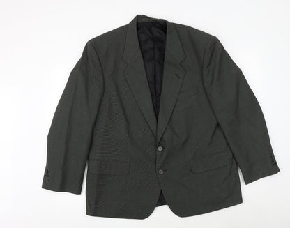 Charlton Gray Mens Green Polyester Jacket Suit Jacket Size 44 Regular