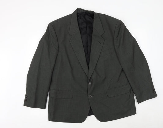 Charlton Gray Mens Green Polyester Jacket Suit Jacket Size 44 Regular