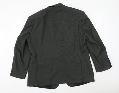 Charlton Gray Mens Green Polyester Jacket Suit Jacket Size 44 Regular
