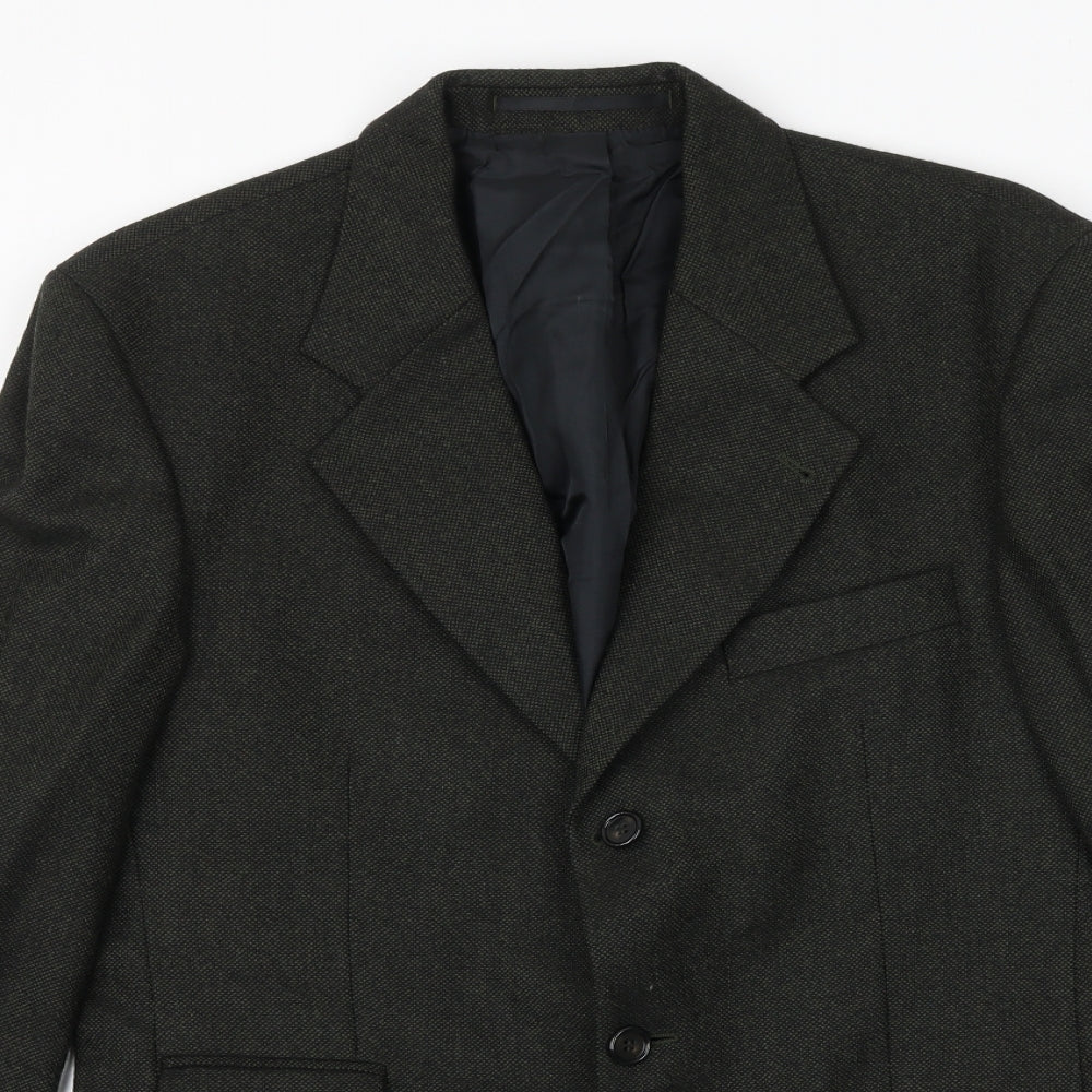 Canada Mens Grey Wool Jacket Suit Jacket Size 38 Regular