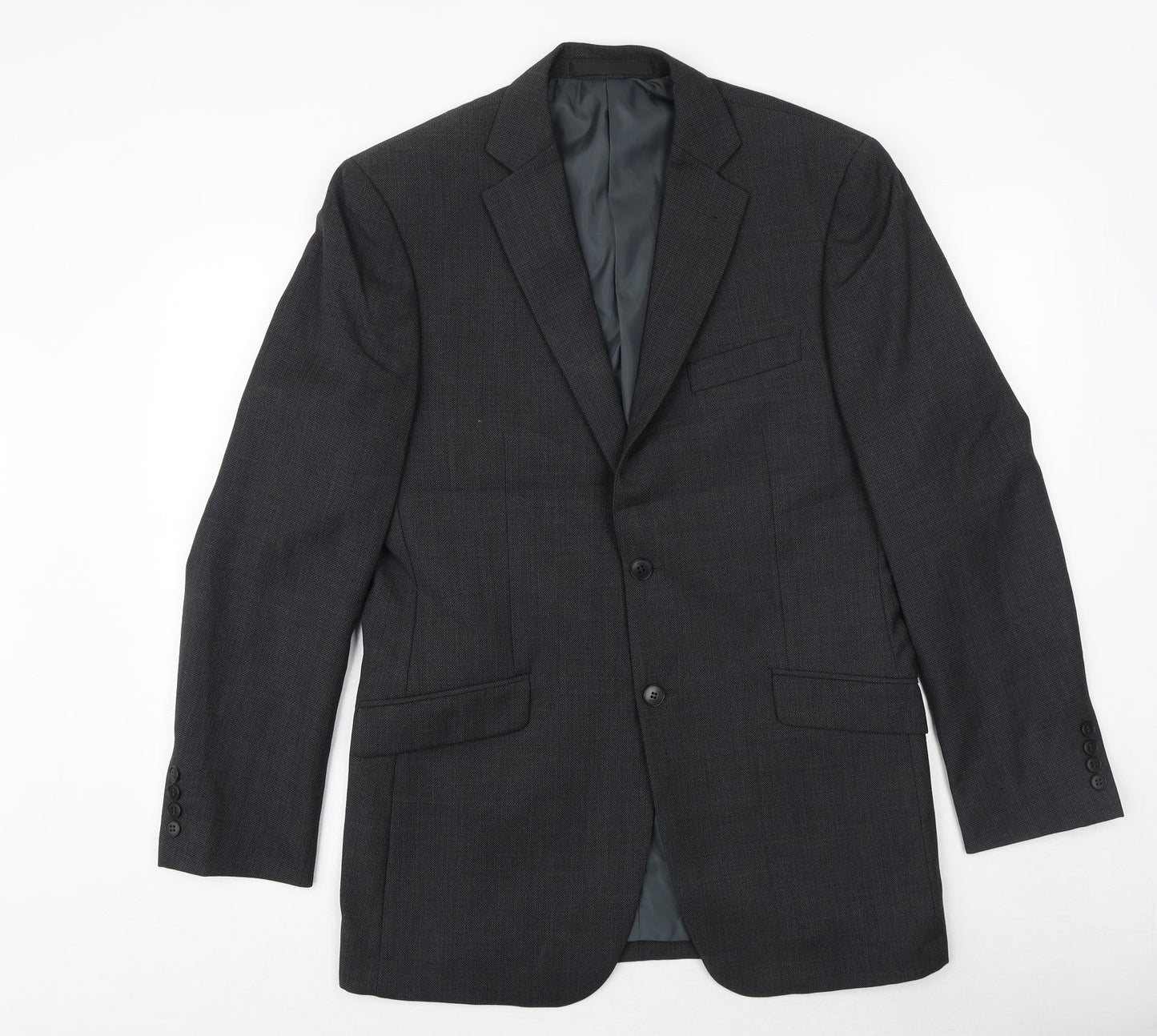 Marks and Spencer Mens Grey Wool Jacket Suit Jacket Size 40 Regular