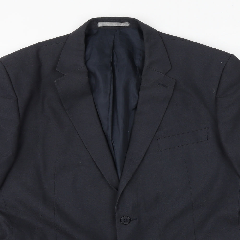 Burton Mens Grey Polyester Jacket Suit Jacket Size 44 Regular