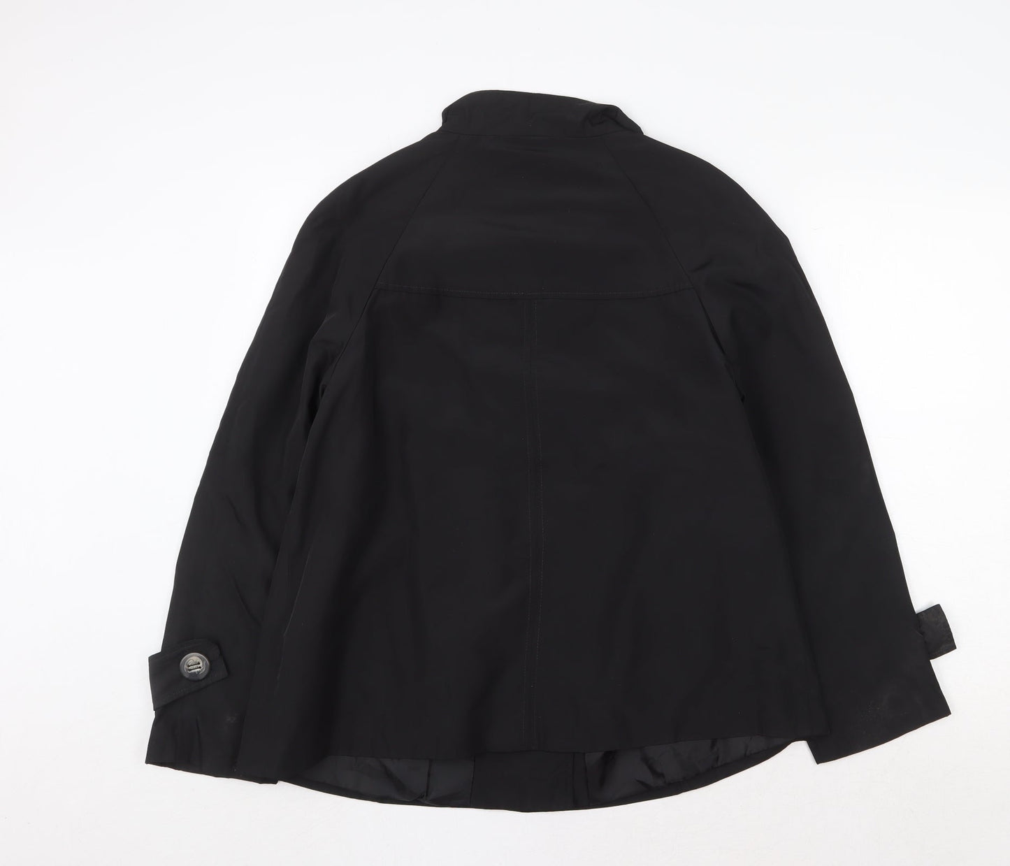 David Barry Womens Black Jacket Size 10 Button